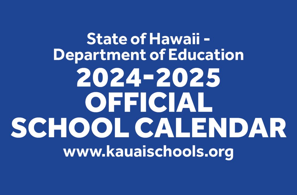 20232024 Official School Calendar Kauai Family Magazine